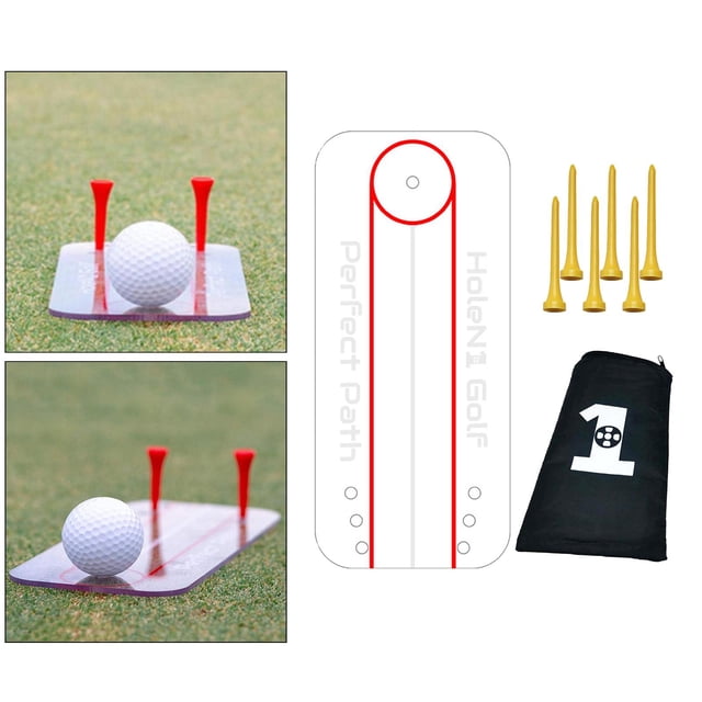 Espejo de alineación de colocación de de colocación, apoyos de entrenamiento de oscición portátiles, entrenador de práctica Macarena Entrenador de golf