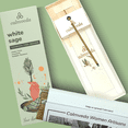 thumbnail image 5 of White Sage Incense Sticks for Cleansing - (80 Scent Sticks) Charcoal Free, Made from Upcycled Flowers | Protection Incense to Cleanse Negative Energy, 5 of 8