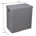thumbnail image 2 of Household Essentials Collapsible Laundry Sorter with Lid, Gray, 2 of 10