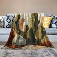 thumbnail image 5 of FCXZI Cactus Desert Cross Flannel Blanket, All-Season Soft Cozy Blanket 60*80in, 5 of 7