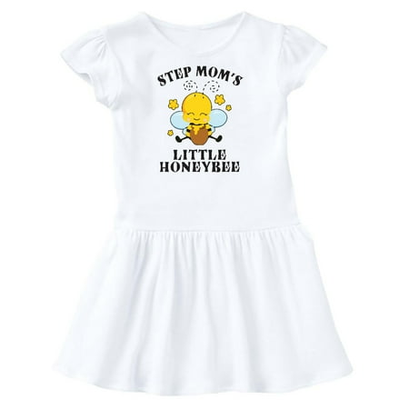 

Inktastic Cute Bee Step Mom s Little Honeybee with Stars Gift Toddler Girl Dress