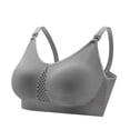 thumbnail image 2 of Sentmoon Breastfeeding Bra Plus Size Sports Bra Smooth Seamless Sports Bra Wirefree Removable Pads Breathable Soft Stretch Comfort Medium Support Solid Color Yoga Pilates Gym Bralette for Workout, 2 of 3
