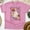 Azalea, variant on Pastel Halloween Ghost and Pumpkin Shirt with Flowers and Bows, Ash, Size S