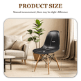 thumbnail image 2 of Gaildon Mid Century Modern Style White armless Dining Chair Set of 4 Side Chair with Beech Wood Leg for Kitchen, Office, Dining, Coffee Shop,Living Room to Easy Assemble and Clean, Black, 2 of 7