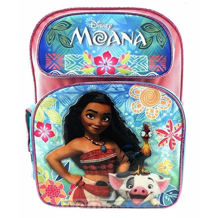 Disney Moana 16" Large school Backpack Girl's Book Bag