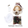 thumbnail image 3 of 47.24Inch Lighted Christmas Door Hanger Decoration Fairy Shape Glowing Christmas Door Hanger Light Decoration With Warm LED Lights For Porch Wall And Entryway, 3 of 5