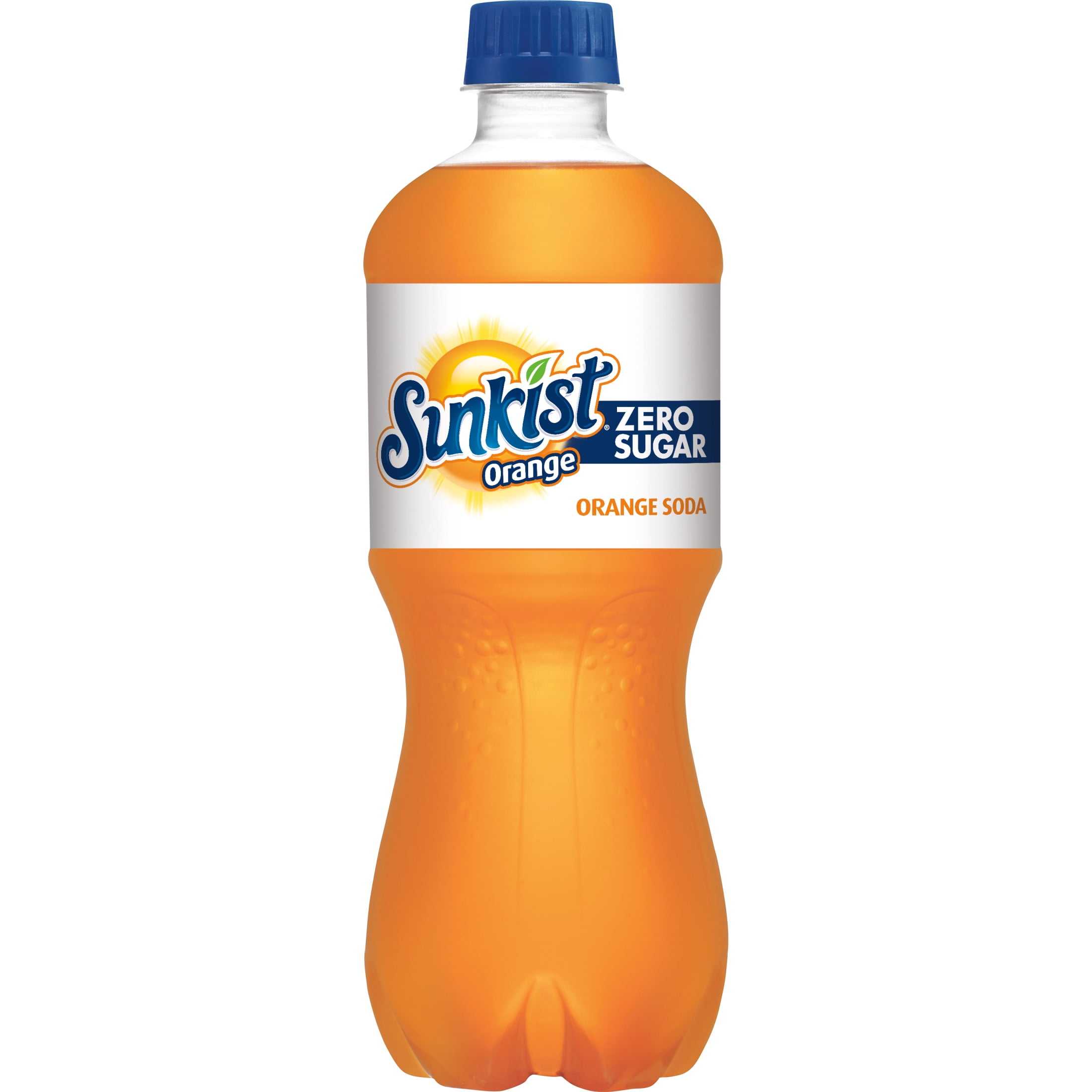 Sunkist Zero Sugar Orange Soda, 20 fl oz Bottle