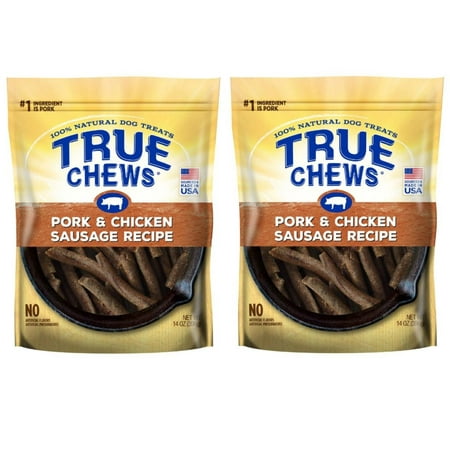 Pork & Chicken Sausage Recipe 14oz (2 pack), USA-Sourced Pork is the #1 Ingredient By True