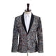 thumbnail image 4 of Traje de hombre con lentejuelas fantasma, moda, DJ, bar, club nocturno, actuación en el escenario, presentador, cantante, chaqueta de color, 4 of 6