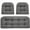 Gray, variant on CJC 3 Piece Wicker Chair Cushions, Patio Loveseat and Chair Seat Cushion Set for Outdoor Indoor Furniture, Gray