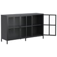 thumbnail image 5 of Modern Sideboard Buffet Cabinet with Storage Premium Steel Storage Cabinet ,Adjustable Feet,Glass Doors,Large Capacity Organizer, 5 of 10
