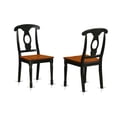 thumbnail image 3 of East West Furniture Weston 7-piece Dining Table and Chairs in Black/Cherry, 3 of 5
