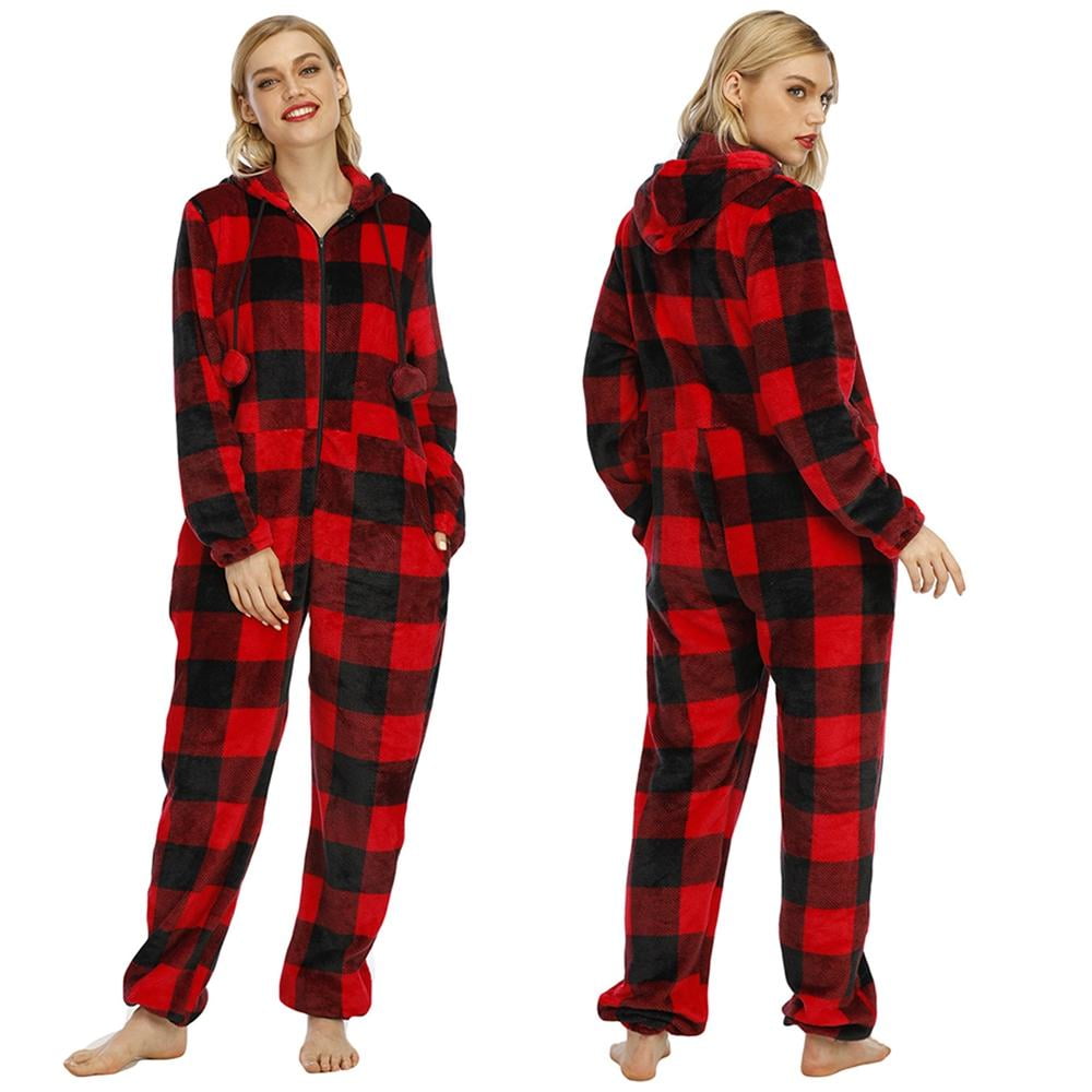 M-anxiu Onesie Womens Non Footed Pajamas One Piece Adult Sleepwear Jumpsuit S-XXL