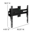 thumbnail image 5 of Flash Furniture FLASH MOUNT Full Motion TV Wall Mount - Built-In Level - Fits most TV's 32" - 55" (Weight Cap 55LB), 5 of 17