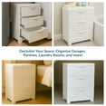 thumbnail image 6 of Sunnydaze 29.5" Plastic 3-Drawer Freestanding Storage Drawers, Speckled White w/ Speckled White Trim, 6 of 14
