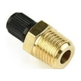 thumbnail image 3 of New Air Tank Fill Valve 1/4 Inch Accessories Air Compressor Black Plastic Cap Brass Replacement Solid Nickel Plated, 3 of 8