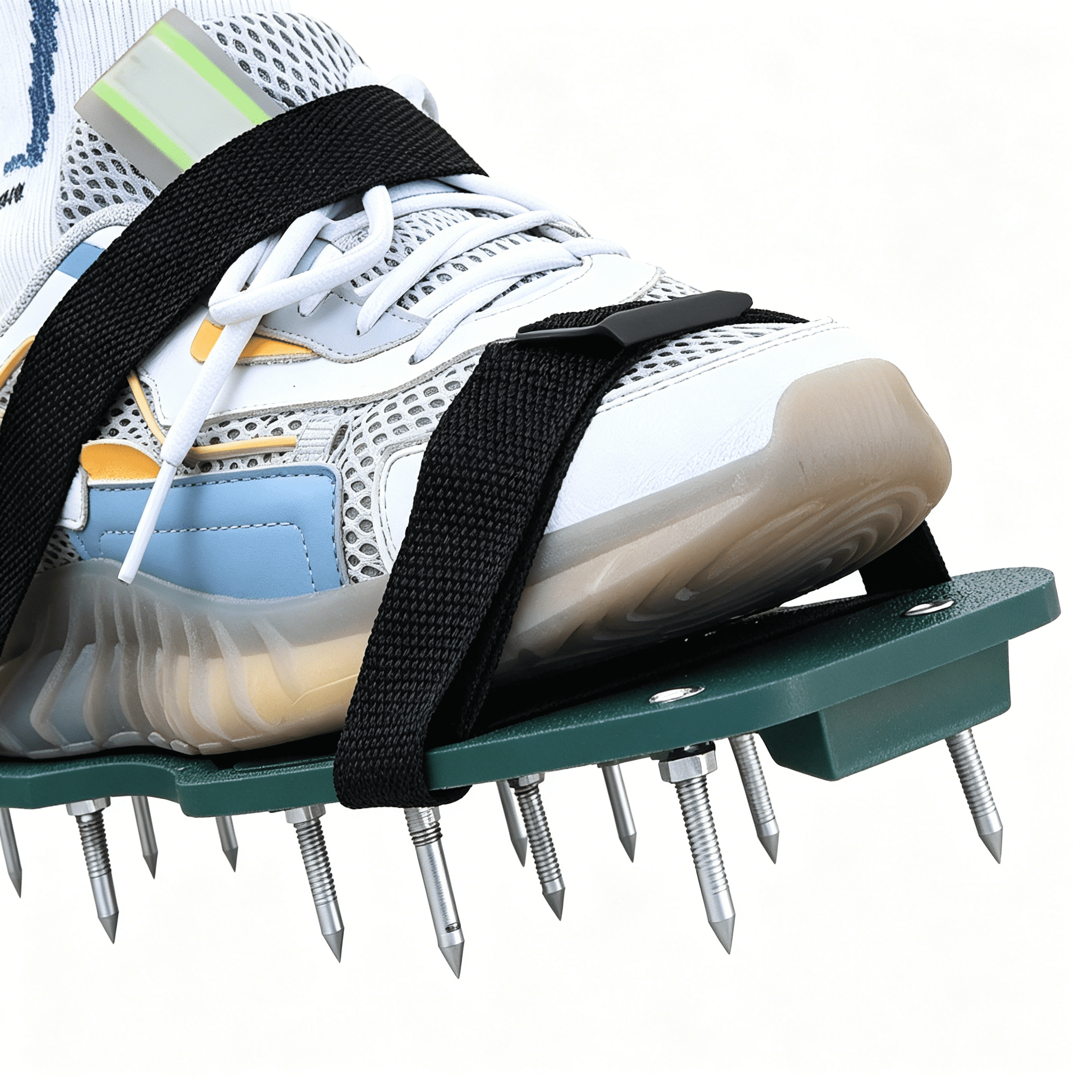 EXLEAF 2026 New 10Pcs Nylon Garden Spikes Shoes Strap Easy-Assembly Aerator Shoes Strap Lawn Aerator Tool Gardening Scarifier Strap Garden Nylon Aerator Shoes Strap