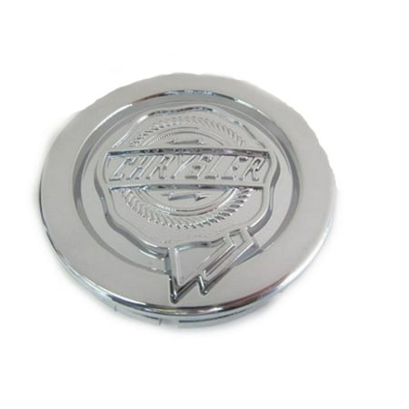 Factory Center Cap - Factory New Mopar Part # 4895899-AB Silver Chrysler Center Wheel Cap for Chrysler 300, and Pacifica