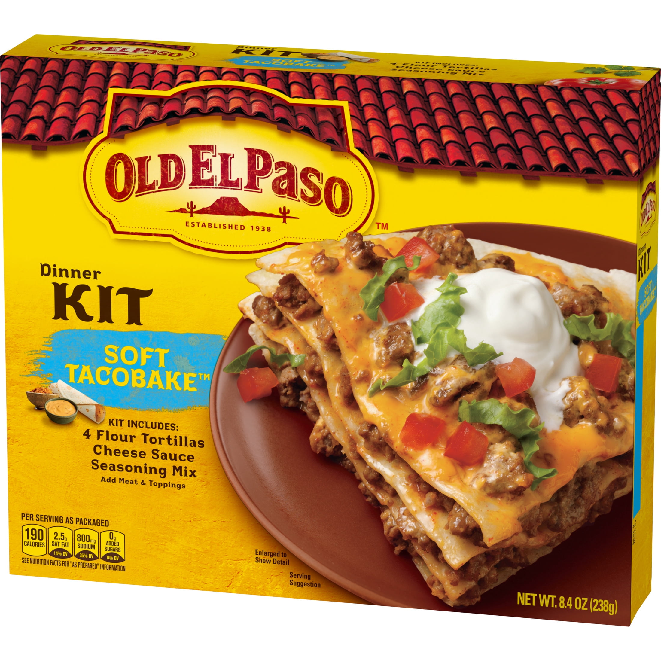 Old El Paso Soft TacoBake Dinner Kit, 8.4 oz.