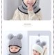 thumbnail image 4 of Gorro de invierno para niños pequeños, gorro de invierno para bebés, gorro de invierno con forro polar para niñas y niños, gorro de invierno para niños, gorro con bufanda y orejeras, gorro de calavera, 4 of 4