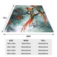 thumbnail image 3 of Pofeuu Colorful Birds Pine Branch Print Ultra-Soft Micro Fleece Blanket,for Bed Or Sofa,All Season Throw Blankets Flannel Blanket-40"x30", 3 of 7