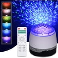 thumbnail image 1 of Lámpara de proyector Star Wave Proyector de música Bluetooth Luz nocturna con ondas de agua, 1 of 5