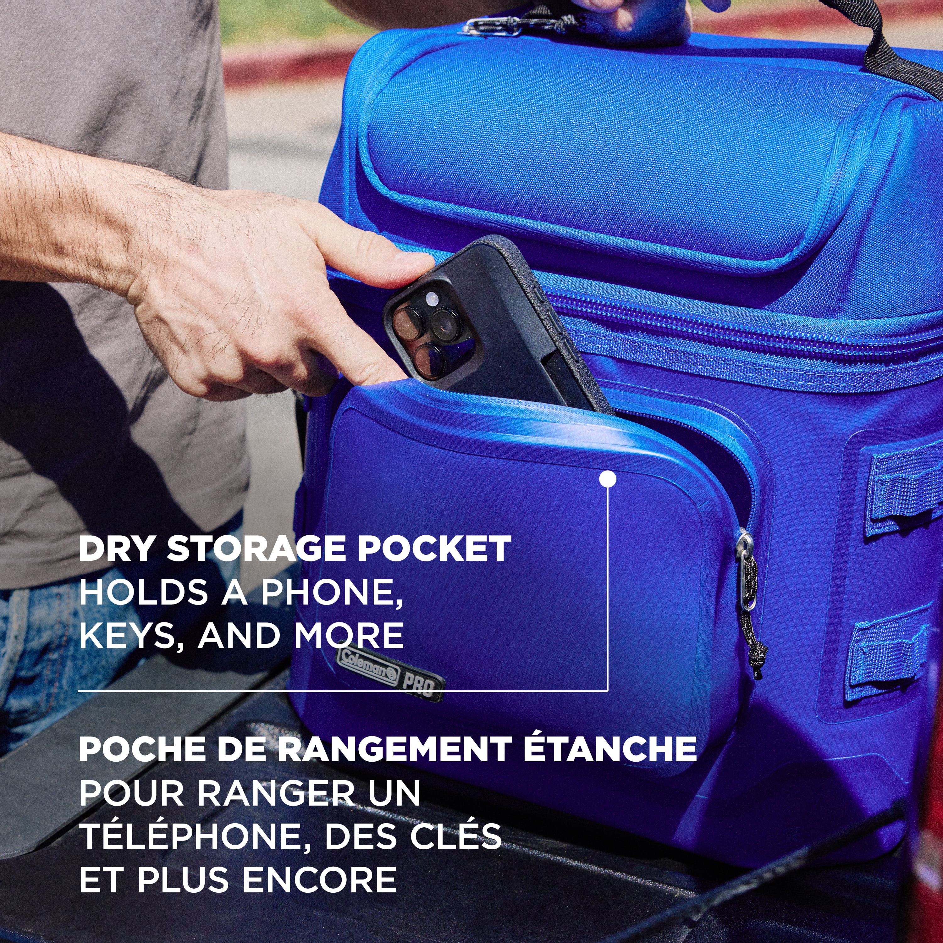 Coleman Pro Premium Soft Cooler, 24 Can (32 qt) Lunchbox with Insulated Lid & Body, Stays Cold up to 35 Hours