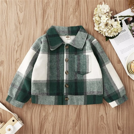

Sweater For Child Kids Toddler Baby Girls Boys Winter Thick Fleece Cotton Long Sleeve Plaid Clothes Jacket Coat
