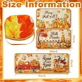 3 Pcs Fall Kitchen Rugs and Mat Set Autumn Pumpkin Gnome Door Mats