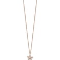 thumbnail image 3 of 14K Rose Gold Cz Snowflake With 1In Ext. Necklace Made In Vietnam sf2781-15, 3 of 6