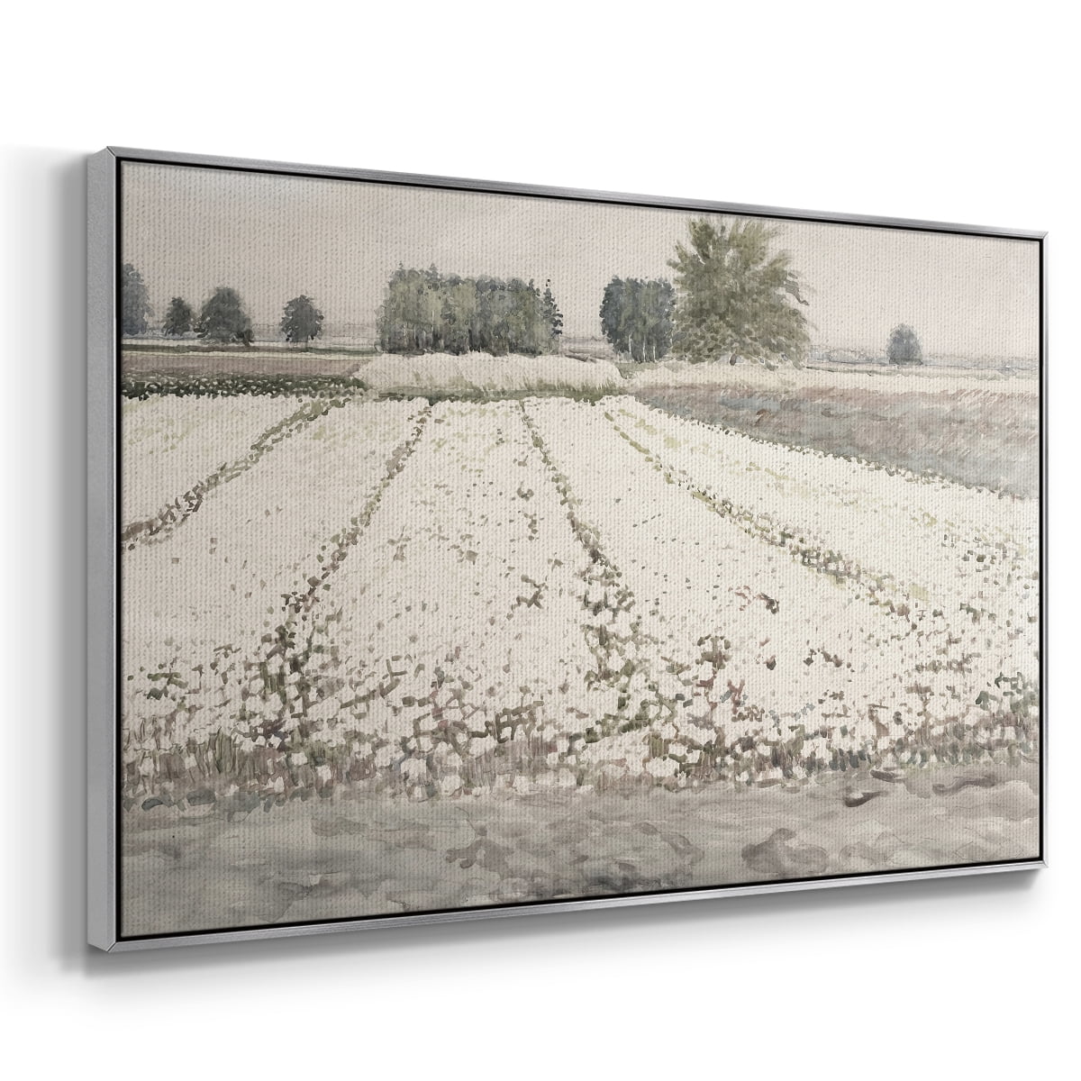 Vintage Landscape-MXII By Wexford Home Framed in Silver Wood Gallery Wrapped Canvas 17 in. x 25 in.