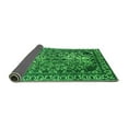 thumbnail image 2 of Ahgly Company Indoor Round Oriental Green Industrial Area Rugs, 5' Round, 2 of 4