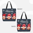 thumbnail image 2 of Hirioo Cute Christmas Gnomes (2) for Tote Bag for Women, Quilted Shoulder Bag with Zipper, Large Capacity Handbags for Casual, Travel, Work, 2 of 7
