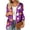 BB37_Dark Purple, variant on Halloween Cardign Sweaters for Women 3/4 Length Sleeve Lightweight Funny Pumpkin Printed Open Front Cardigan Green M