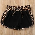 thumbnail image 5 of Toddler Kids Child Baby Girl Clothes Set Summer Short Sleeve Pocket Round Neck Top Shorts Leopard Clothing Outfits 2PCs, 5 of 6