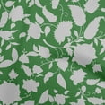 thumbnail image 1 of oneOone Cotton Cambric Green Fabric Jacobean Floral Silhouette Sewing Fabric By The Yard Printed Diy Clothing Sewing Supplies 42 Inch Wide, 1 of 4