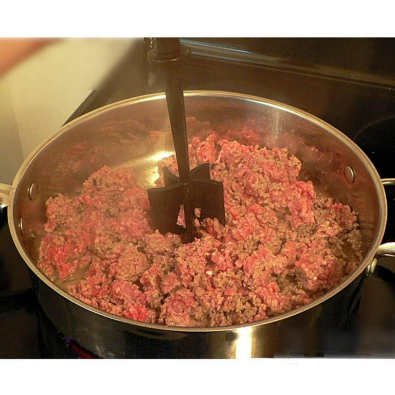 3x Multifunctional Heat Resistant Meat Masher Hamburger Chopper Ground Meat  Chopper Utensil Cookware 