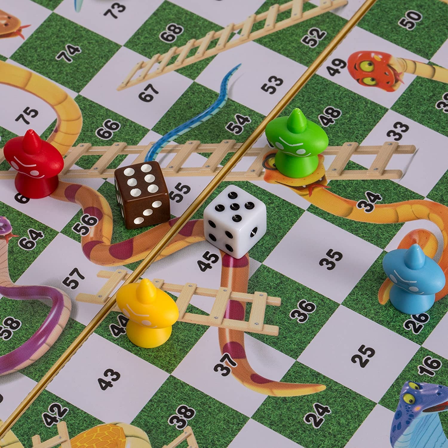 Magnetic Snakes and Ladders Board Game Set - 9.6 Inches