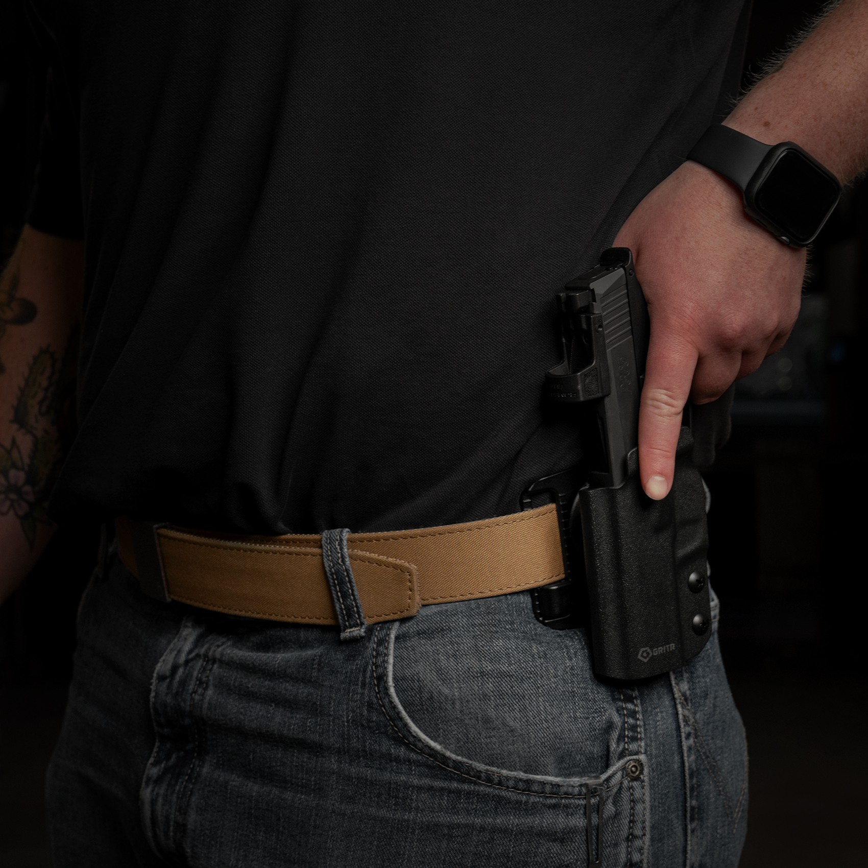 GRITR OWB Kydex Left Hand Gun Holster Fits Sig Sauer P365XL/P365/P365X