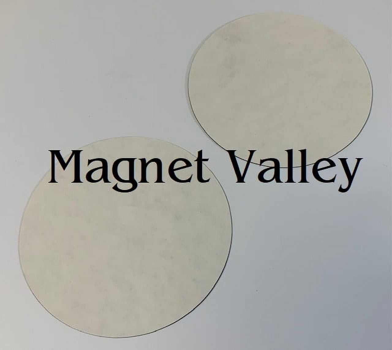 25 Adhesive Magnetic Circles 3" Diameter 30 mil Magnets
