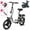 Q3 White, variant on Electric Folding Bike for Teenager and Adults, 12AH Removable Battery 14" Electric Bike 500W Motor, 20+ Miles Range, Mini Ebike for City Commuter, UL2849