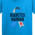 thumbnail image 4 of Inktastic Diabetes Warrior Diabetes Awareness Ribbon Youth T-Shirt, 4 of 5