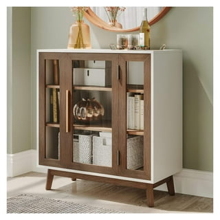 Curio Mini Bar Cabinet on Wheels – StudioKook