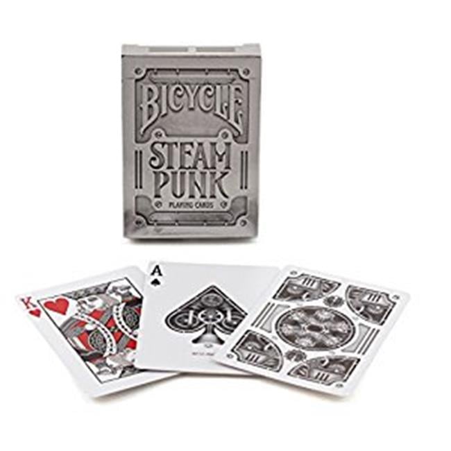 Kikkerland Design Silver Metallic Finish Playing Cards GG47 Poker Diamond Plate for sale online 