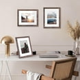 thumbnail image 7 of Behome 2 Pack 8 x 10 Picture Frame, Display Pictures 5x7 with Mat or 8x10 Without Mat, Photo Frame for Wall Mounting or Tabletop Display, Brown, 7 of 7