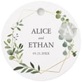 thumbnail image 1 of Etiquetas redondas personalizadas para boda, recuerdo de dulces, cumpleaños, bautismo, tu foto, 100/120 unidades, 1 of 4