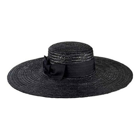 Women's San Diego Hat Company Wheat Straw Wide Brim Boater Hat