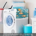 thumbnail image 4 of Washing Machine Cover 51.2x22in, Durable Polyester Dust Cover with Lace Trim and Side Pocket for Appliances Cute Clownfish, 4 of 6