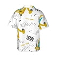 thumbnail image 3 of Bixox Men's Hawaiian Shirts Men's Dinosaur on Excavator Print Short-Sleeve Shirt-X-Large, 3 of 8