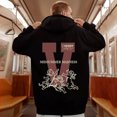 thumbnail image 2 of Sudadera con capucha y estampado de letras gráficas de ángel de otoño para hombre, sudaderas de gran tamaño estilo hip hop, sudaderas con capucha para hombre Y2K High Street, chándal, 2 of 5